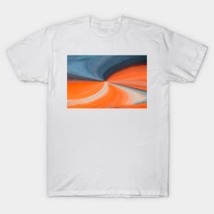 Orange And Blue Art T-Shirt